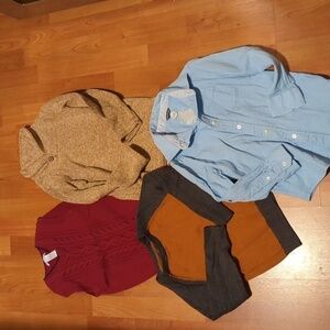 Size 6 6/7 boys long sleeve tops shirts sweaters Janie Jack Jumping Beans